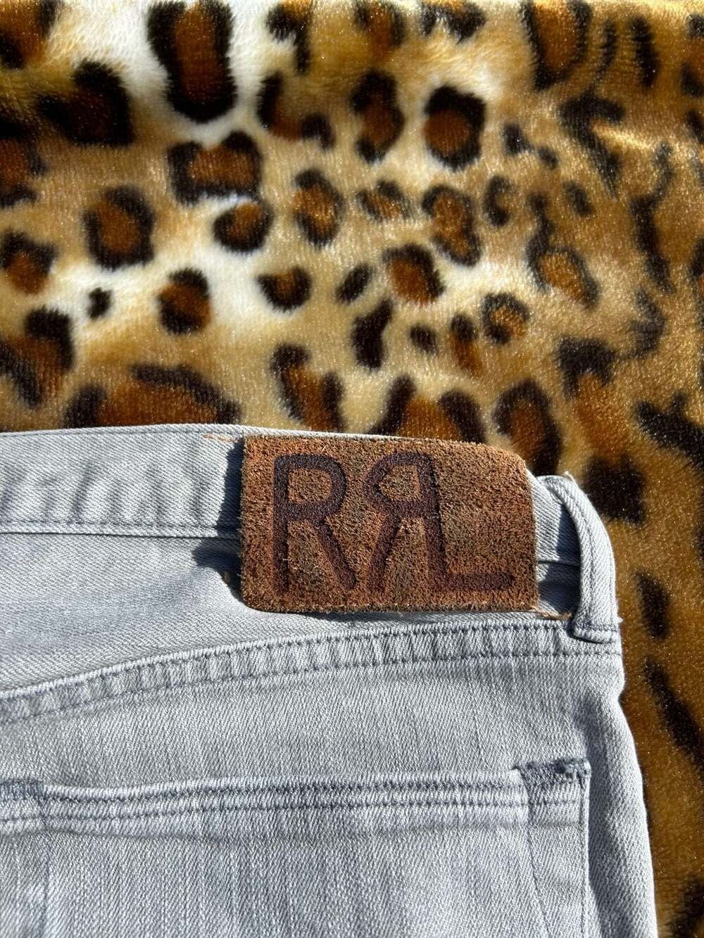 RRL Double RL Slim Fit Grey Wash Denim Jeans Made in USA 29